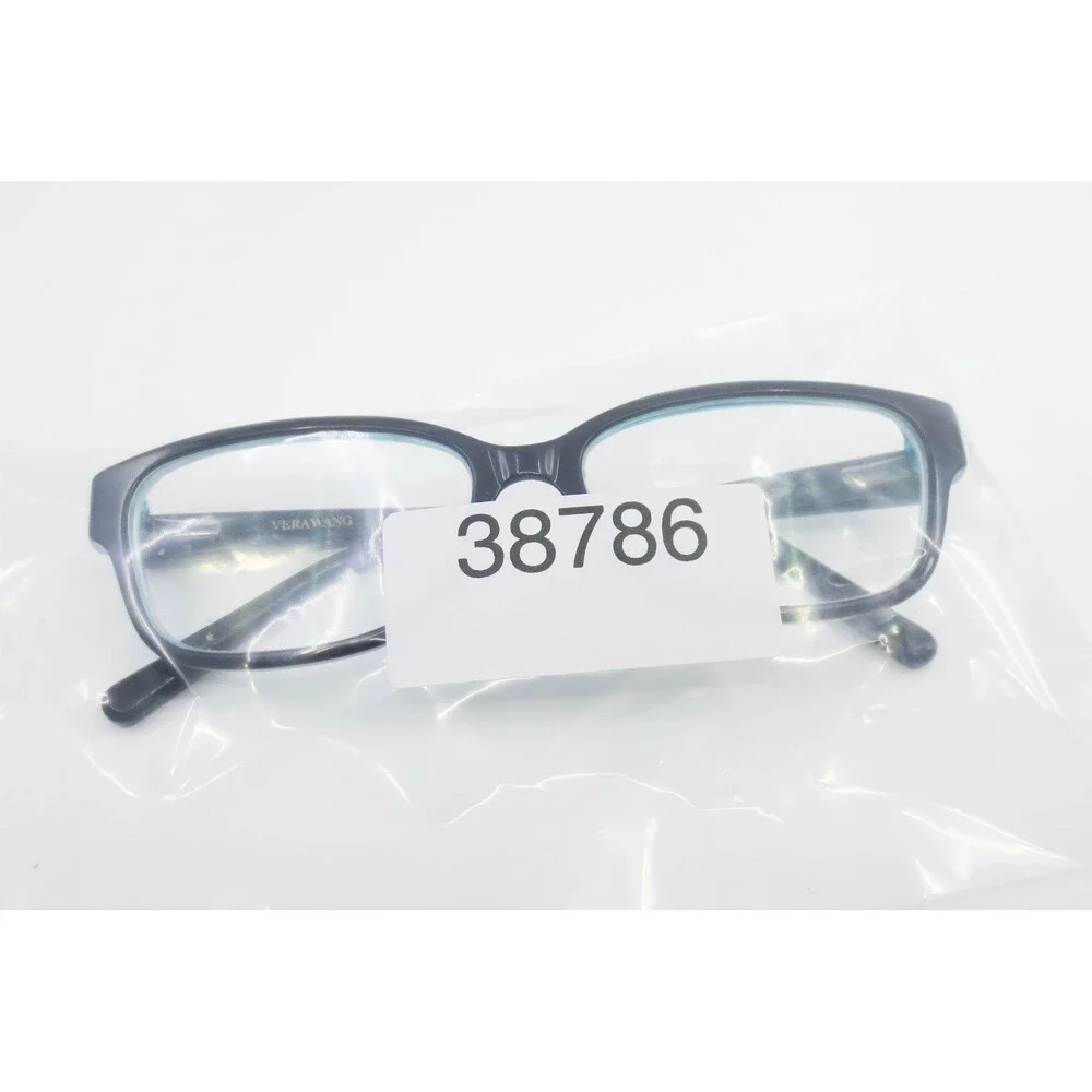 Vera Wang Eyeglasses Black Teal Tortoise Floral Rhinestone Frames 52-15-135